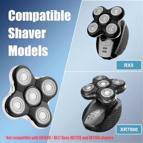 Shaver Replacment Heads Compatible with Remington Balder Pro XR7000 Head Shaver (3 Packs)
