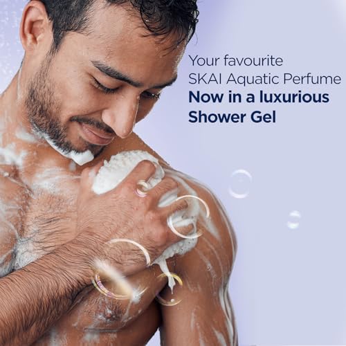 Bella Vita Luxury Skai Aquatic Body Wash Shower Gel for Men and Women | 500ml | Unisex Bodywash with Aloe Vera Extract | Deep Cleansing, Hydrating, Moisturising | Suitable for All Skin Types