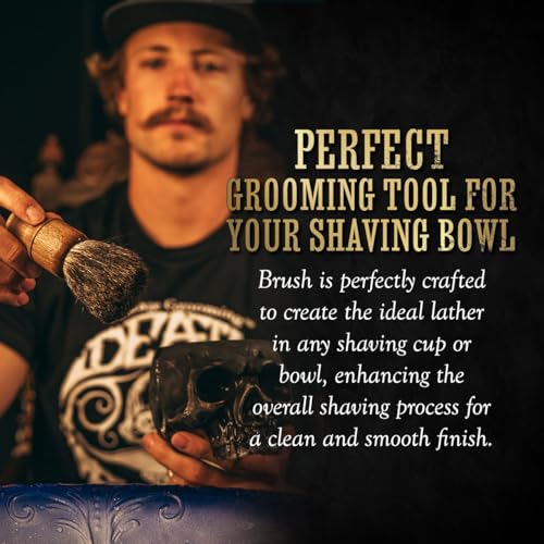 Shaving Brush | Lather Shave Brush | Death Grip Shaving Kit | Shave Brushes for Men | Shaving Cream Brush for Bowl | Shaving Set For Men | Shave Brush For Bowl Kit