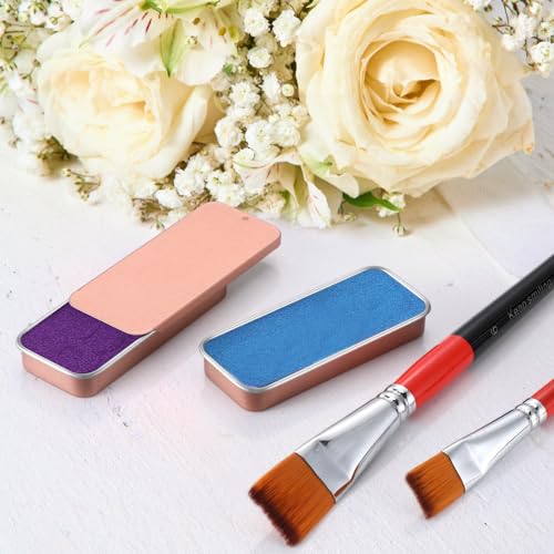 Norme 80 Pcs Rose Gold Slide Top Small Tins Containers Rectangular Cosmetics Metal Boxes Small Lip Balm Containers Metal Tins with Lids for Lip Balm Jewelry Crafts Pills,3.15 x 1.38 x 0.43"