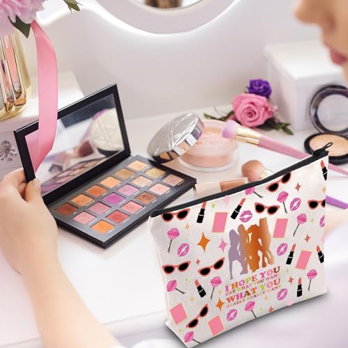 Gzrlyf Spiice Girls Makeup Bag The Music Inspired Canvas Gifts For Women Spiice Girls Wannabe Zipper Pouch (I HOPE YOU)