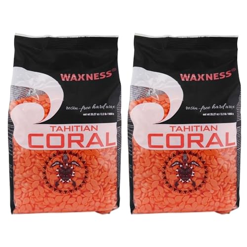 Waxness Tahitian Coral Hard Wax 2.2 lb - Pack of 2