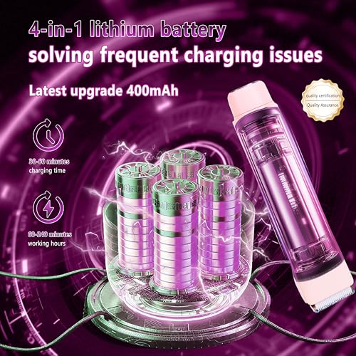 4.0 Upgrade Bikini Trimmer for Women¡¼SGS Certification Intelligent AI Chip¡½ Skin-Friendly mild and Smooth 2 in 1 Electric Bikini Trimmer IPX7 Waterproof USB Rechargeable£¬Suitable for Bikini