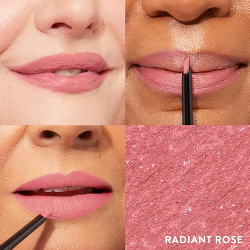 LAURA GELLER NEW YORK Italian Marble Sheer Lipstick, Honey Bun + Modern Classic Invisible Lip Liner, Radiant Rose