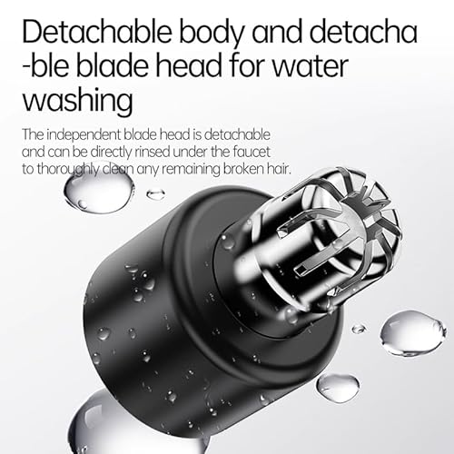 Ear and Nose Hair Trimmer,Gifts for Men,Professional PainlessFacial Hair Trimmer for Men Women,Portable Design USB Rechargeable,Travel Trimmer,Removable and Washable