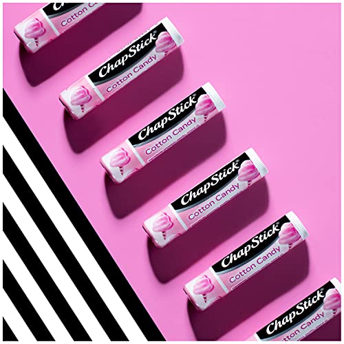 ChapStick Cotton Candy Lip Balm Tube - 0.15 Oz (Pack of 3)