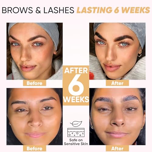 Eyebrow and Lash Lamination Kit | At Home DIY and Salon Use | 2in1 Professional Brow Lamination Kit and Lash Lift | Instant Lift For Fuller Eye Brows and Longer Eyelashes