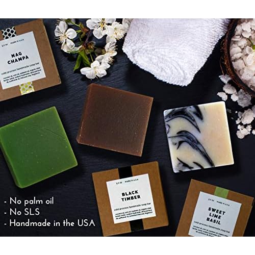 Missam? Cold Processed Handmade Soaps in Unisex Fragrances, 3 Pack Full Size Bars, Made in USA (Nag Champa)