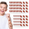 192Pcs Football Pre-Cut Tattoos Stickers, Football Face Tattoos for Game Day Birthday Celebrations School Events, 16 Sheets