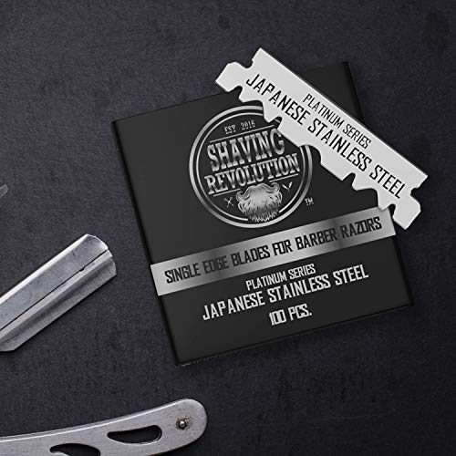 Barber Single Edge Razor Blades - 100 Count Stainless Steel (Pack of 2)