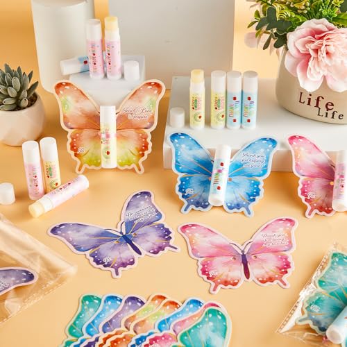 30 Pack Christmas Teacher Appreciation Gifts Bulk Thank You Moisturizing and Nourishing Lip Balm Gifts for Winter Xmas Women Man Employee Staff Appreciation Teacher Team Baby Shower Party Supplies