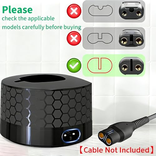 Wall Mount Charger Dock/Shaver Holder Compatible with Philips OneBlade (Cable Not Included)