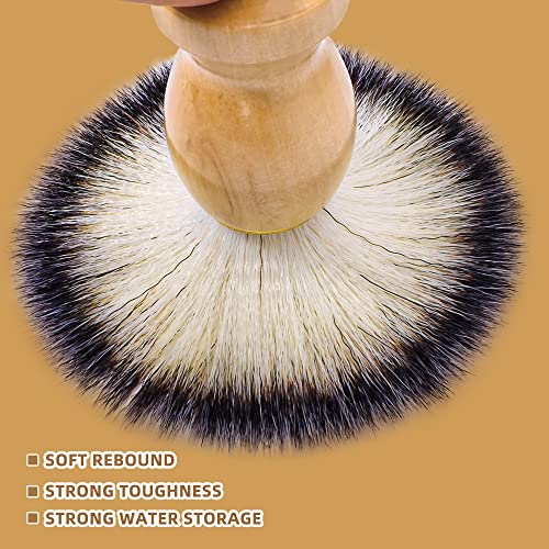 Shaving Brushes for Men ? 3 Pack Vegan Shaving Brush Set with Soft Synthetic Bristles for Gentle Face Cleaning,ideal for Travel & Daily Use, Gift for Father's Day, Birthdays, and Christmas