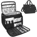 Professional Hairdressing Bag,Hairstylist Travel Bag,Cosmetics Beauty Hairdresser Bag with Shoulder Strap,Hair Makeup Salon Organizer Bag for Barber Insulation Material
