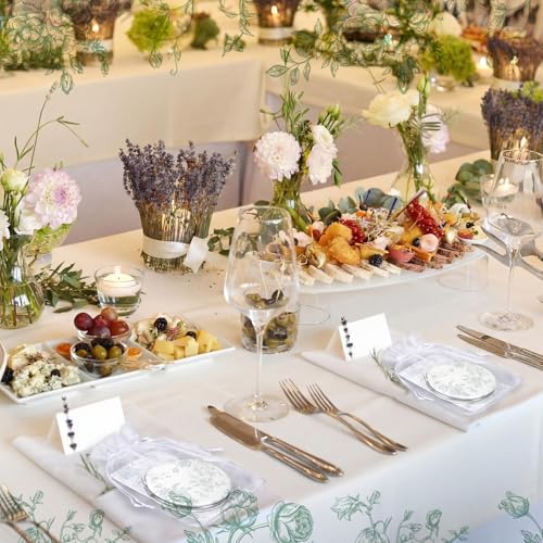 24 Sets Green Floral Bridal Shower Favors for Guest Flower Folding Leather Compact Makeup Mirror Bulk Thank You Cards with Organza Bags for Bridesmaid Souvenir Gift Wedding Party