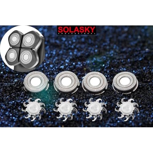 4 PCS Pro Head Shaver Double Ring Blade Compatible with Freebird FlexSeries Pro Electric Head Shaver (4 PCS)
