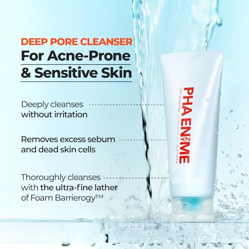 Cell Fusion C PHA Enzyme Pore Cleansing Foam ? Face Wash for Acne-prone Skin, Blackheads & Clogged Pores, TOTARAXIN & Papain Enzyme, 5.07 fl.oz / 150ml