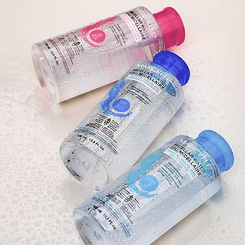 Marcelle Micellar Water, Normal Skin, Makeup Remover, Aloe Vera Extract, Sensitive Skin and Eyes, Oil-Free, Alcohol-Free, Fragrance-Free, Hypoallergenic, Cruelty-Free, 13.5 Fl. Oz.