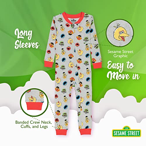 Sesame Street boys Little Footless Pajamas