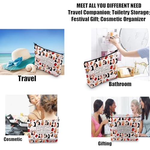 JYTAPP M Musical Makeup Bag The Greatest Thing You'll Ever Learn Is Just To Love And Be Loved In Return Cosmetic Bag for Fans