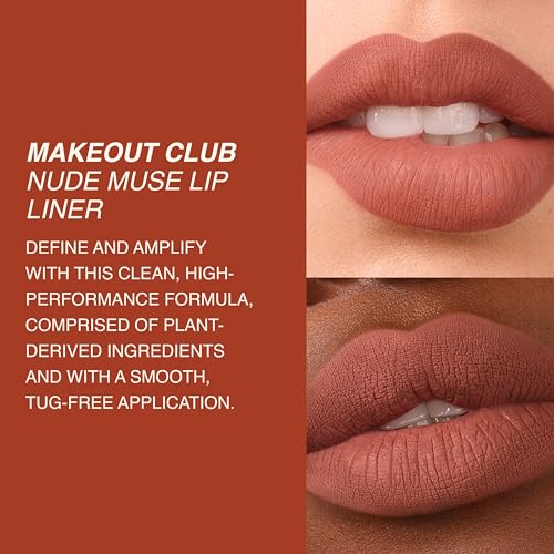 Freck Beauty MAKEOUT CLUB Nude Muse Lip Liner, Non Drying, Smooth Highly Pigmented Retractable Liner, Infused with Jojoba and Hyaluronic Acid, 03 - Camel Beige