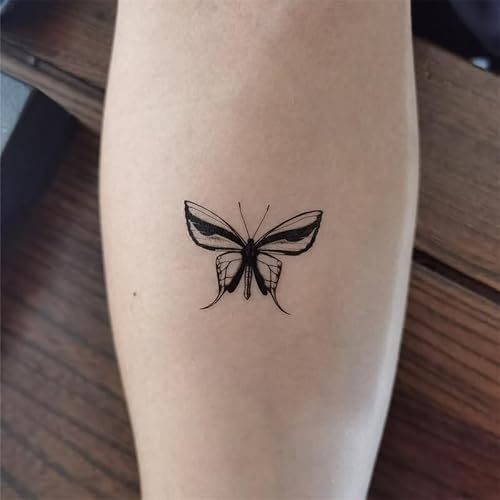 Butterfly Temporary Tattoo Sticker Waterproof Moth Insect Bee Dragonfly Men Women Party Favor 10.5X6cm Set of 24 (SF235)