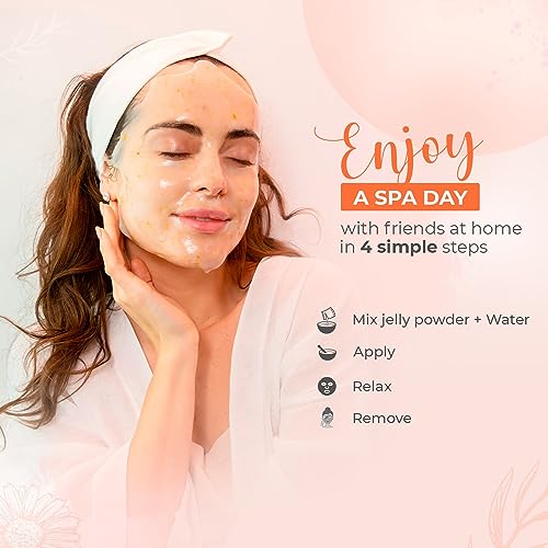BR?UN Jelly Mask Bundle of 24 Different Treatment Flavors - Spa Set of Rubber Peel off 30 Masks for Teenagers, Men and Women