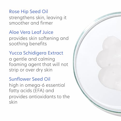 PCA SKIN Creamy Moisturizing Face Cleanser, Gentle Daily Face Wash for Dry and Sensitive Skin, Leaves Skin Feeling Soft and Smooth, Helps Remove Makeup, Dirt, and Impurities from Skin, 7.0 oz Bottle