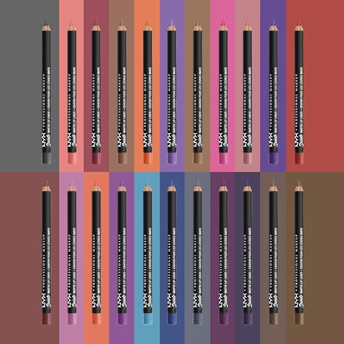 NYX PROFESSIONAL MAKEUP Suede Matte Lip Liner, Velvety-Smooth, Long-Lasting Formula For A Defined Lip Makeup Look - Club Hopper (Purple)