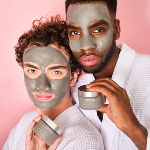 Infinitek Paris | Dead Sea Mud Mask | Galentine¡¯s Gifts & Valentine¡¯s Day Gifts for Women | Face Mask for Acne Treatment, Blackhead Remover, Antioxidant Pore Cleaner | 2.47 oz / 70 g