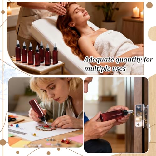 36 Pcs 3.4oz Sauce Bottle with Squeeze Top,Squeeze Empty Plastic Bottle for Shampoo Lotion Liquid Body Soap Cream Toiletries,Equipped with Dropper, Funnel, and Dispenser