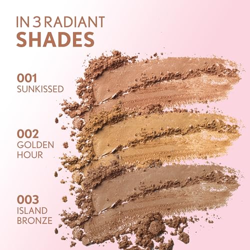 Covergirl Clean Fresh Radiant, 002 Golden Hour, Loose Powder Bronzer, Sunkissed Glow, Radiant Finish, Lightweight, Blends Seamlessly, Vegan Formula, 0.28oz