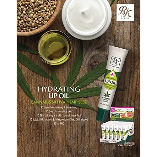 Ruby Kisses Hydrating Lip Oil Cannabis Sativa Hemp Seed RLO04D1 (6 Pack)