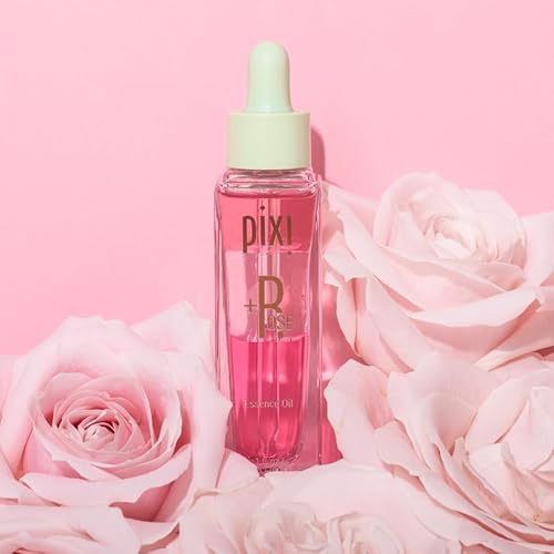 Pixi Beauty +Rose Essence Oil | Tri-Phase Nourishing Essence Oil | Rose Flower Nourishes Skin | Revitalize & Prep For Makeup | 1.00 Fl Oz