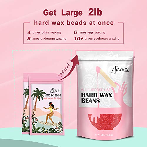Maxpearl Hard Wax Beads 2.5LB + 10.5OZ - Brazilian, Bikini Waxing, Face, Eyebrows, Underarms, Arms, Chest, Back, Legs, Jasmine & Lavender Formula