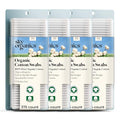 Sky Organics - Organic Cotton Swabs with Ultra Soft Tips - Strong & Durable - Hypoallergenic - Chlorine Free - Sustainable - Natural, Vegan & Cruelty Free - 1500 Count (Pack of 4)