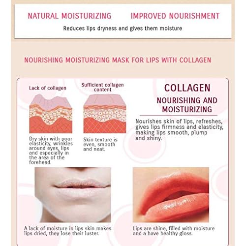 30 Pairs Lip Mask Under Eye Masks Patches, Crystal Collagen Hydrating Moisturizing Smoothing Lips Gel Pads for Puffy Eyes Bags,Dark Circles,Puffiness,Fine Lines,Wrinkles,Anti-Aging Sakura