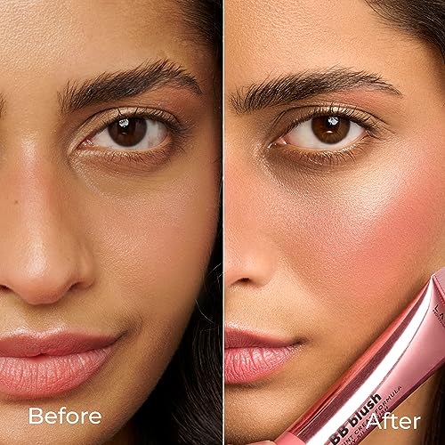 Lamel BB Blush for Cheeks Makeup - Lightweight and Long Lasting Liquid Blush - Blendable Cream Formula for Cheeks, Natural Finish Cream Contour - 402 (Pink Blossom) - 10ml/0,33fl.oz