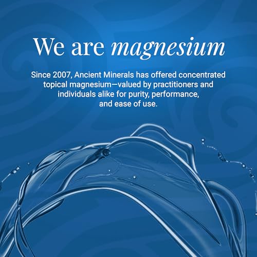 Ancient Minerals Magnesium Oil Spray Bottle of Pure Genuine Zechstein Magnesium Chloride - Topical Magnesium for Skin Application (4fl oz)
