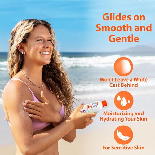Safe Sea Jellyfish Sting-Blocking Sunscreen, SPF 40+ Spray 4 Fl oz, Waterproof, Biodegradable, Coral Reef-Safe ? Body and Face Sunscreen, Anti-Jellyfish and Sea-Lice sting protection.