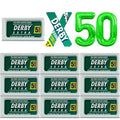 50 "Derby Extra Professional" Double Edge Razor Blades for straight razor (50)