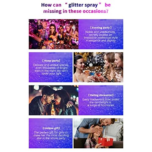 Body Glitter Spray, Perfect Body Highlighter Liquid Luminizer Illuminator Face and Body Glitter Spray¡£(Gold)