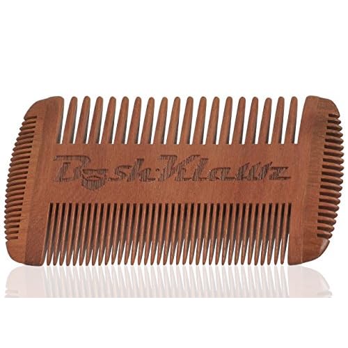 4Klawz Beard Comb - Pocket Comb for Men's Hair Beard Mustache and Sideburns with 4 Sides of Wide & Fine Teeth - Best Bearded Man Grooming Gift Special