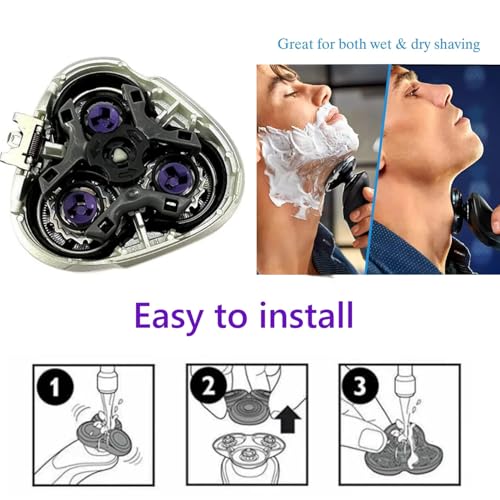 2025 Full Complete HQ8 Replacement Shaver Head Compatible with Norelco Aquatec Shavers AT830 AT875 AT880 AT895 AT920 AT921 AT926 AT920 AT940 PT830 PT870 PT875 PT877 PT878 PT920 PT925 PT927