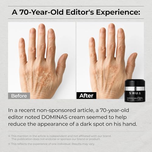 DOMINAS Dark Spot Corrector Cream - Visibly Reduce Age Spots, Sun Spots with TXA, Niacinamide and Bakuchiol, Brightening Daily Moisturizer for Uneven Tone and After Spot Care, Korean Skincare, 1.76 oz