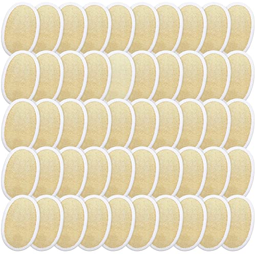 Meanplan 100 Pieces Exfoliating Loofah Pad Body Scrubber Bath Shower Loofah Sponge Pad Natural Exfoliating Scrubber Luffa Brush Close to Skin for Men Women Shower Bath and Spa