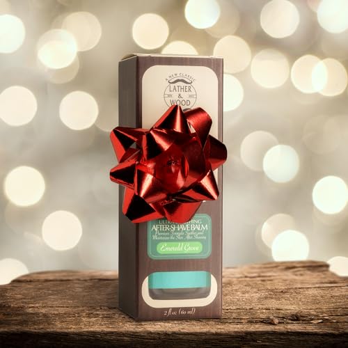 Best After-shave Balm, Emerald Grove Scent, Premium Aftershave Lotion, Soothes and Moisturizes Face after shaving, Does Not Dry The Skin, Eliminates Razor Burn For A Silky Smooth Finish