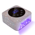 Cordless UV LED Nail Lamp,72W Rechargeable UV Light for Gel Nails with 5 Timer Setting Quick Dry Curing Lamp with Display Auto Sensor for Salon & Home(AB Diamond)