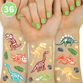 xo, Fetti Dinosaur Tattoos - 36 styles | Dino Fossil Birthday Party Supplies, T-Rex Party Favors, Stegosaurus Decorations, Easter Basket