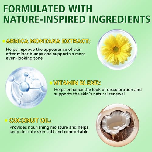 Arnica Bruise Cream, Advanced Formula Arnica Cream for Bruising and Swelling with Plant Extract, for Thin Skin on Face and Body 4 oz
